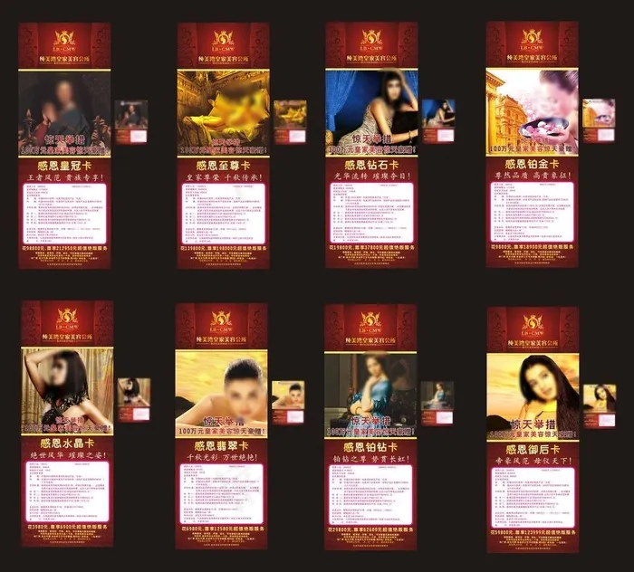 纯美湾会所X展架图片cdr矢量模版下载