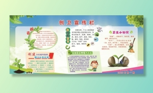 创卫宣传栏图片