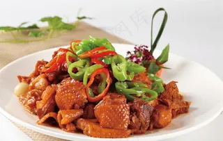 乡村边炒鸡图片