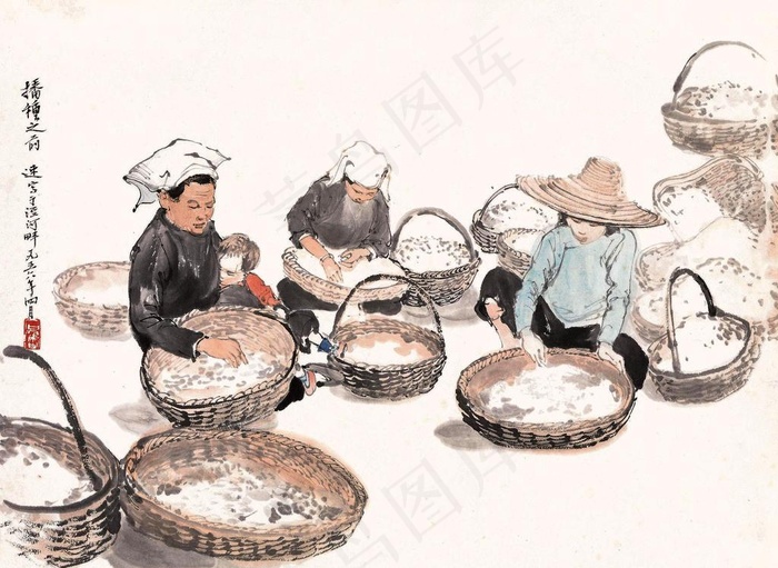 播种之前图片