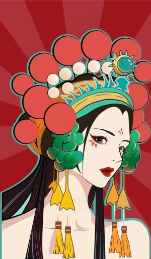 国风插画图片