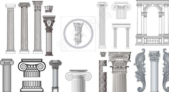 罗马柱图片
