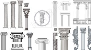 罗马柱图片
