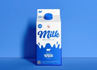 牛奶盒样机图片