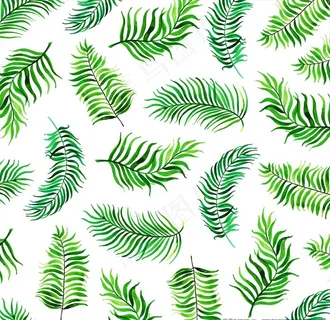 水彩叶子底纹图片