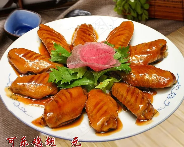 可乐鸡翅图片