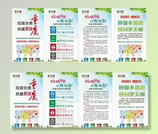 垃圾分类展架图片