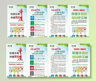垃圾分类展架图片