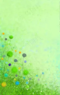 蒲公英背景插画信笺信纸图片