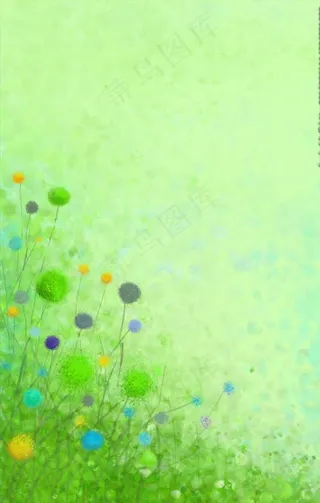 蒲公英背景插画信笺信纸图片