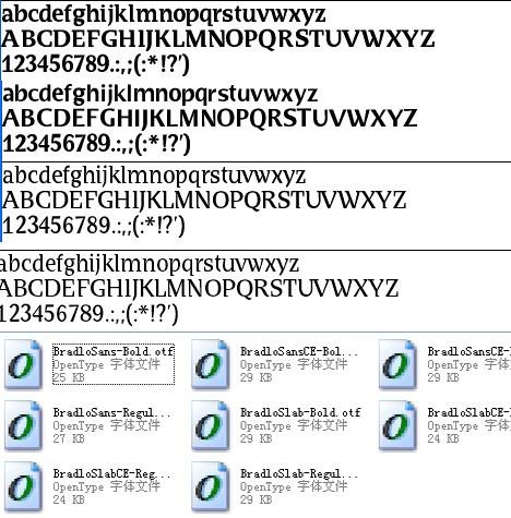 FFBradlo精品商业字体