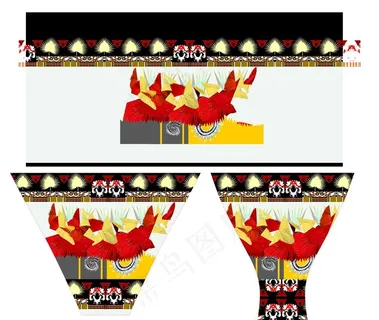 民族定版花型图片