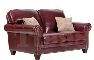 美式真皮沙发图片