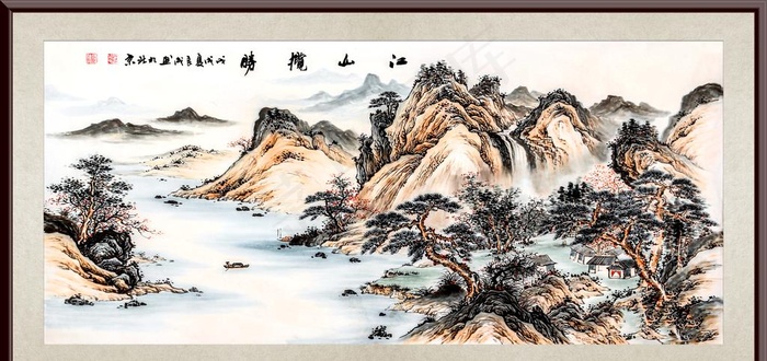 江山揽胜图片(15646X7874(DPI:200))psd模版下载