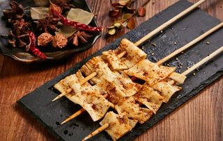 烤腐竹图片