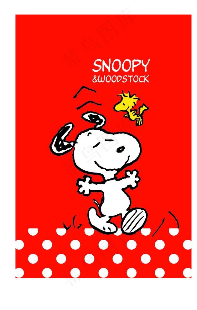 卡通 史努比 snoopy图片ai矢量模版下载