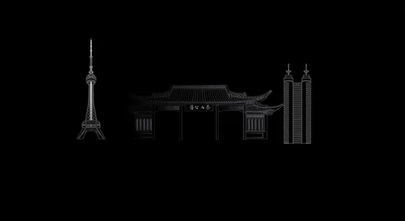 泰州线稿建筑图片 泰州线稿建筑图片