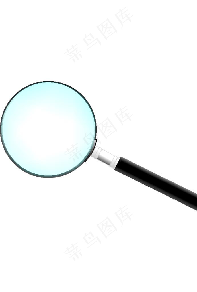 放大镜图片ai矢量模版下载