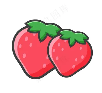 手绘草莓图片 手绘草莓图片
