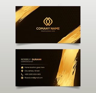 金色名片图片