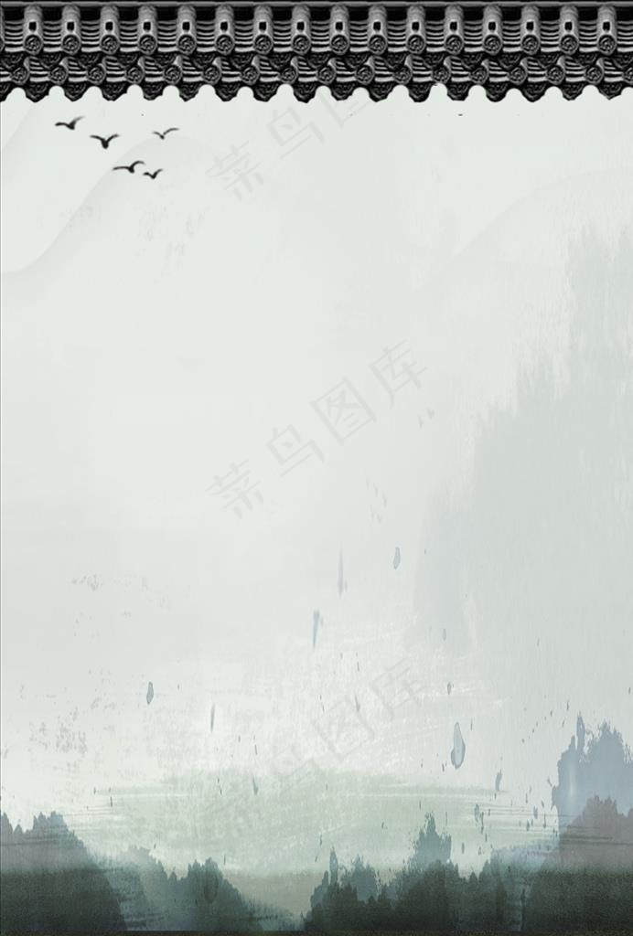 古风复古背景素材图片(210X297)cdr矢量模版下载