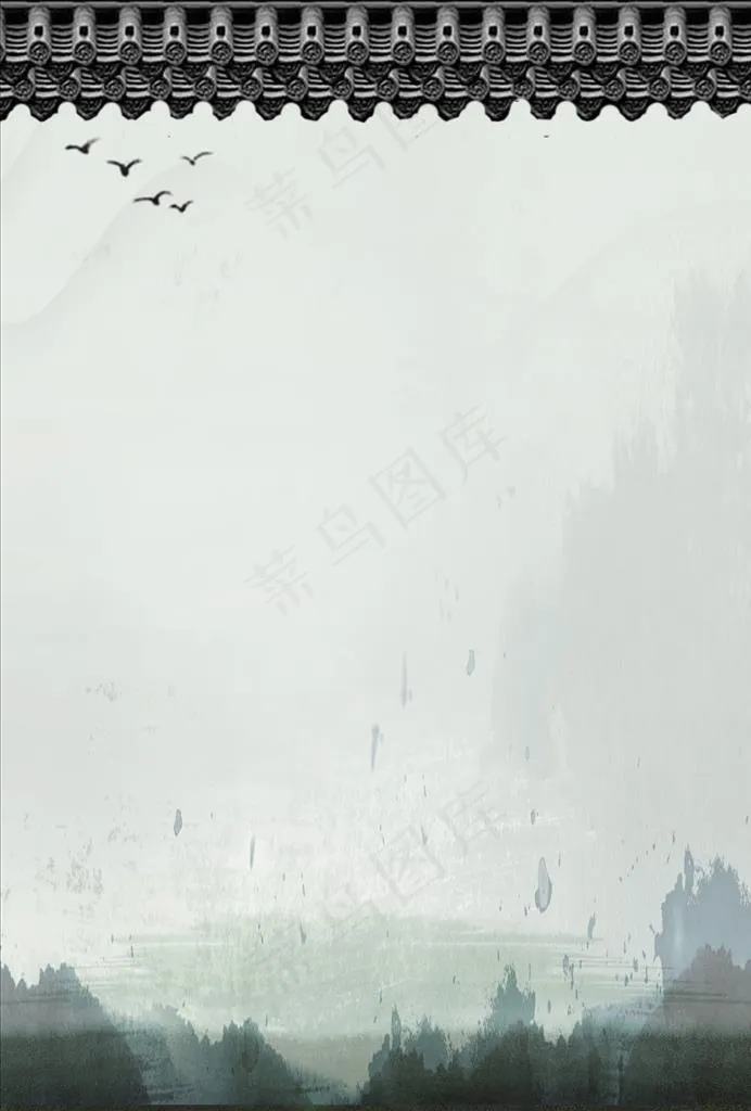 古风复古背景素材图片(210X297)cdr矢量模版下载
