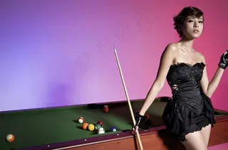 台球宝贝图片