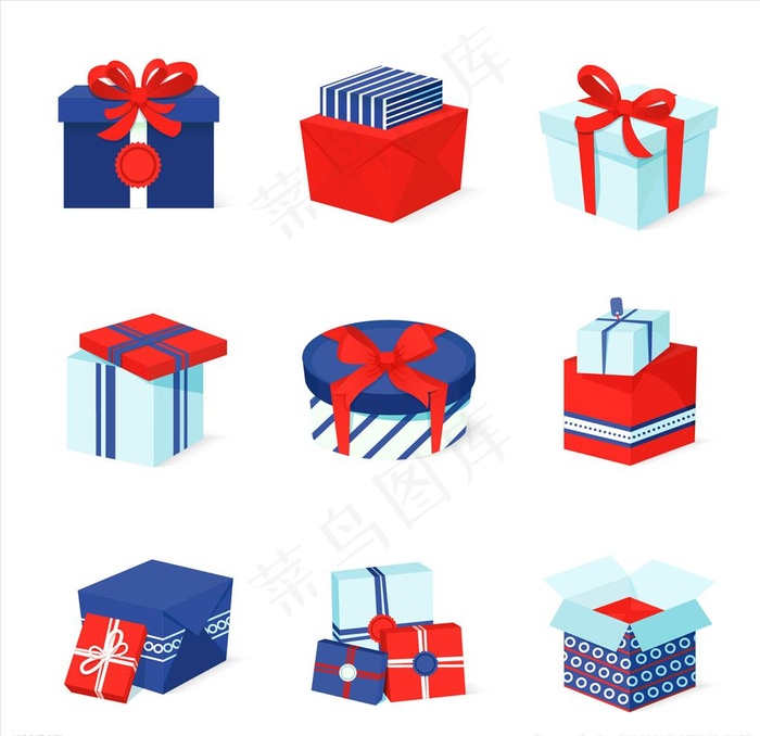 矢量包装盒图片