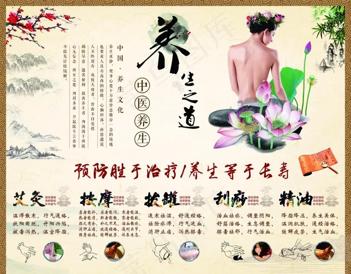 养生之道图片(4626X3760(DPI:50))psd模版下载