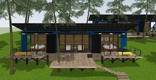 森林度假木屋图片