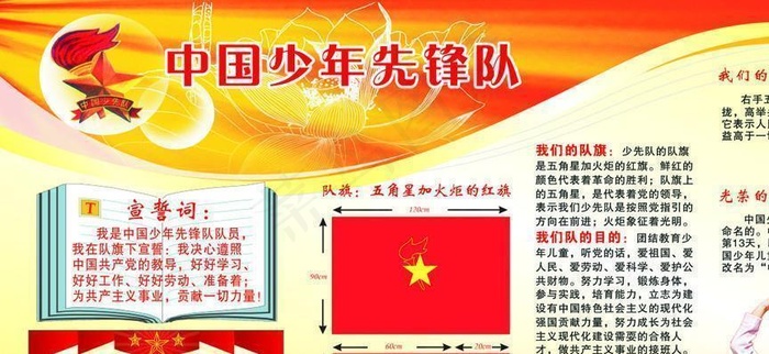 少年先锋队 少先队图片cdr矢量模版下载