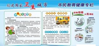 创建国家卫生城市 市民教育健康图片