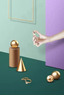 高清时尚电商立体C4D广告背景图片 高清时尚电商立体C4D广告背景图片