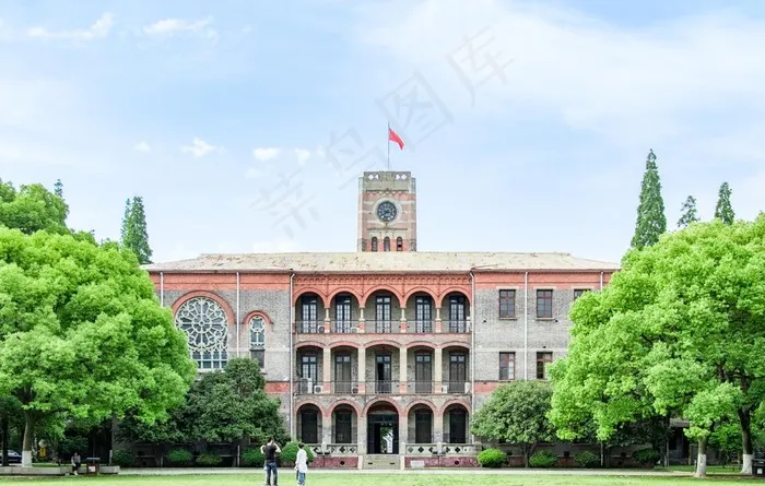 校园 背景 学校 欧式建筑图片