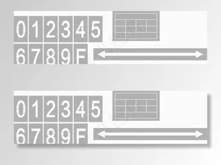 数字镂空牌图片
