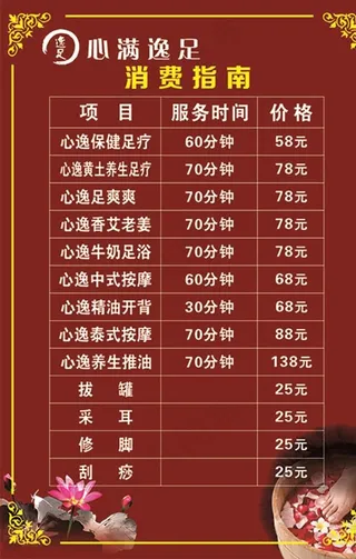 价目表图片