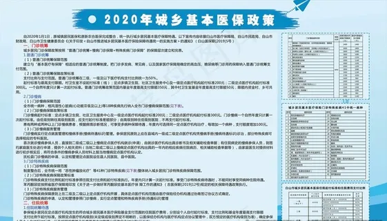 2020年城乡基本医保政策展板图片