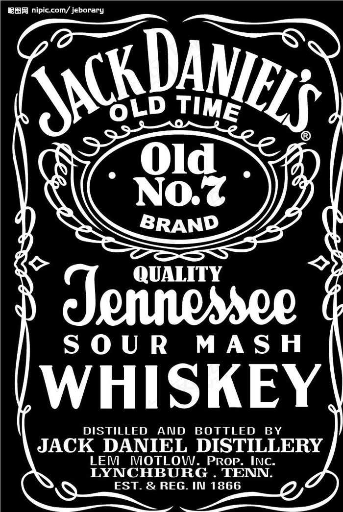 杰克丹尼的标志图片
