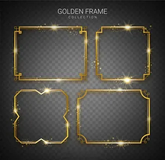 矢量金色相框图片