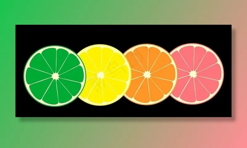 桔片矢量元素图片ai矢量模版下载