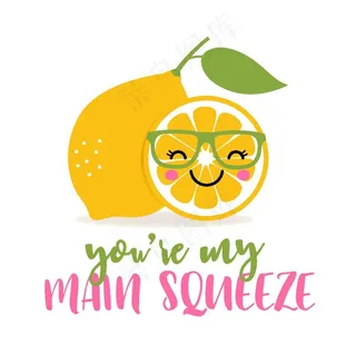 柠檬水果英文组合图片