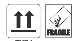 易碎 勿摔标志图片
