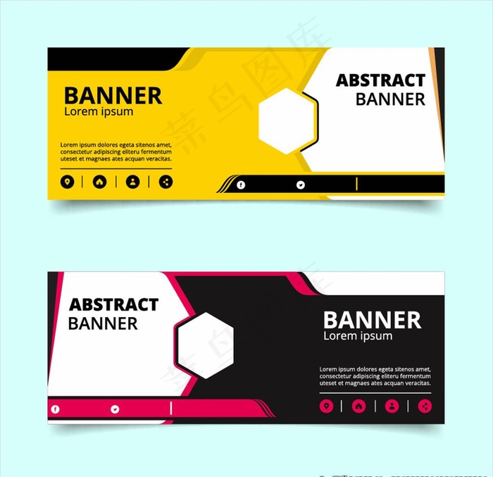banner模板图片eps,ai矢量模版下载