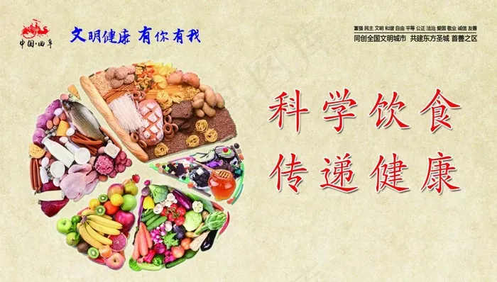 科学饮食 传递健康图片(2835X1701(DPI:200))psd模版下载