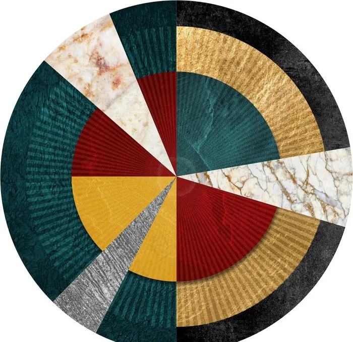 新中式大理石纹飞镖盘几何装饰画图片(4724X4724(DPI:150))psd模版下载