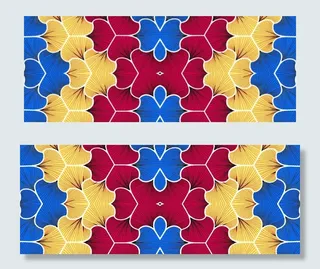 外单花纹 黄色花图片