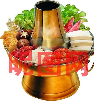 传统铜锅涮肉 火锅图片