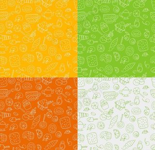 矢量美食背景图片