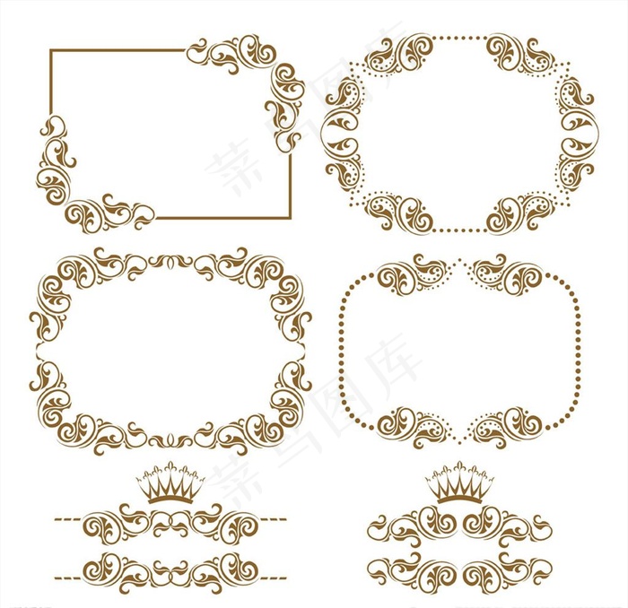 矢量花边边框图片