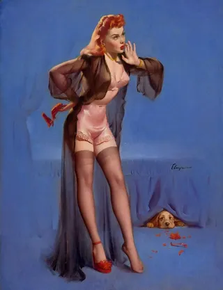 欧洲油画美女图片